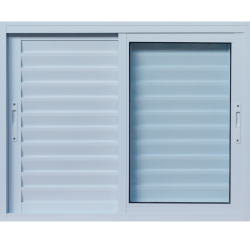 Imagem do produto Janela Veneziana 3 Folhas com Vidro temperado 6mm.