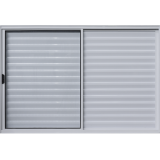  - Janela Veneziana 3 Folhas sendo 1 Folha Fixa e 2 Folhas Mveis