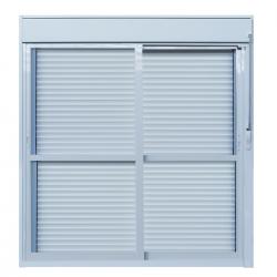 Imagens do produto Porta de Correr 2 Folhas Com Persiana Integrada manual
